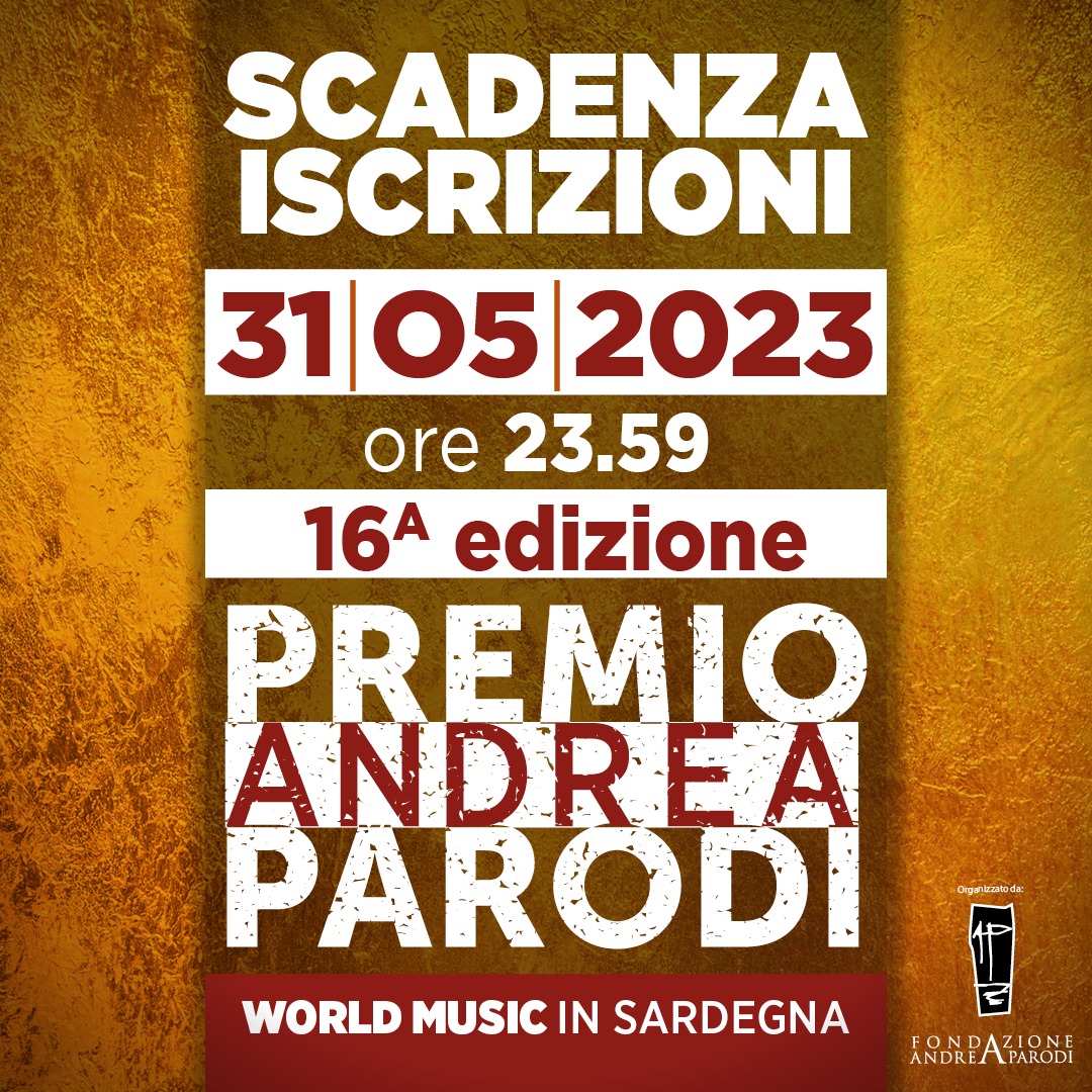 WORLD MUSIC: È ON LINE IL BANDO DEL 16° PREMIO ANDREA PARODI